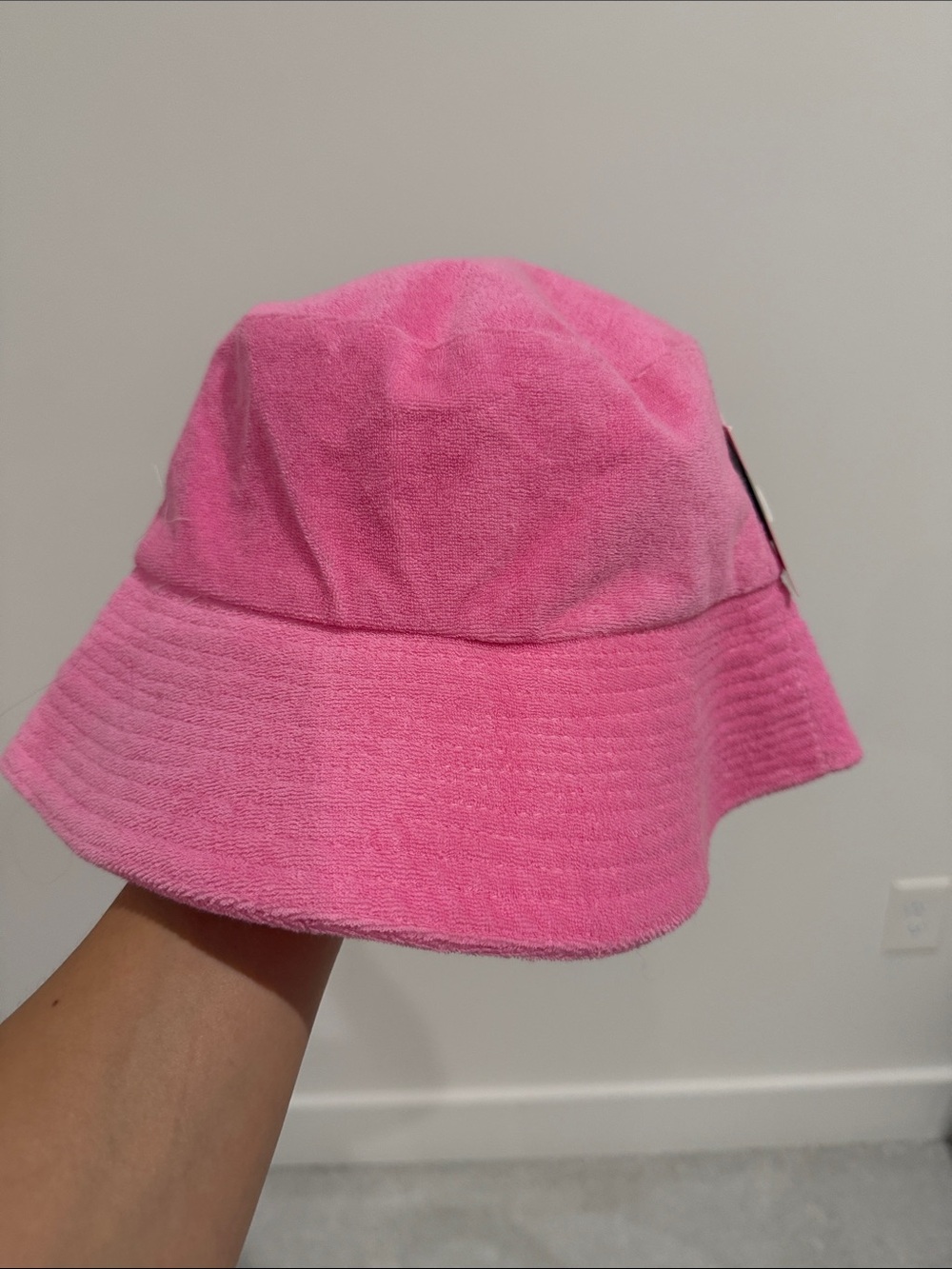Forever 21 Bright Pink Terry Bucket Hat